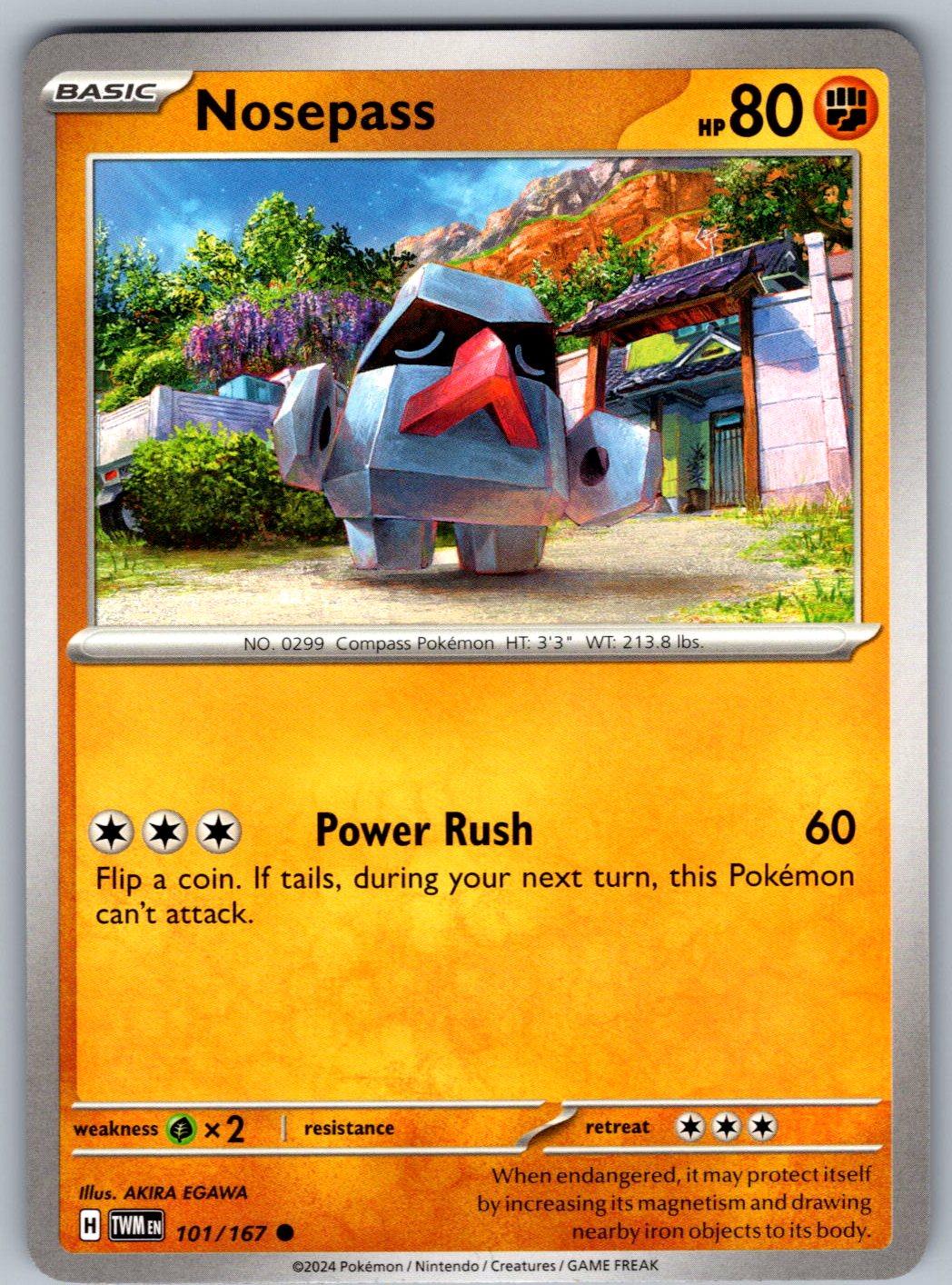 Nosepass 101/167 Twilight Masquerade Pokemon