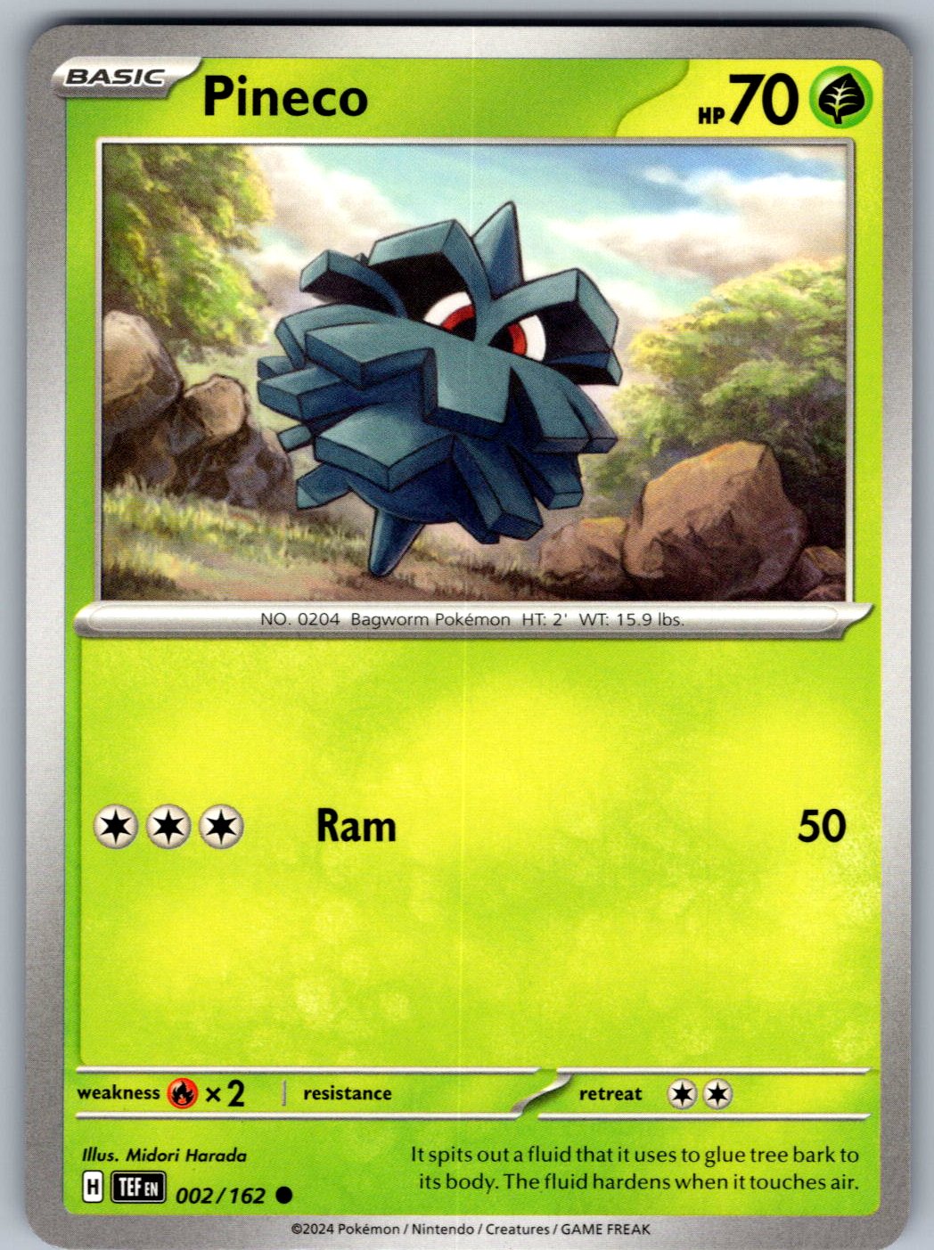 Pineco 002/162 Temporal Forces Pokemon