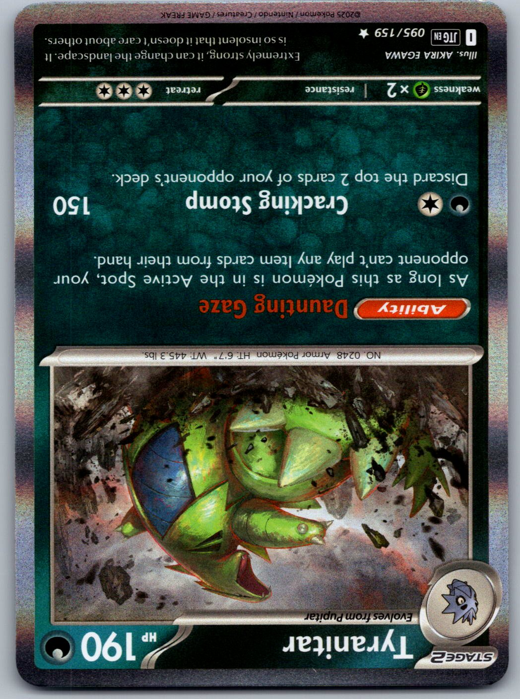 Tyranitar 095/159 Journey Together Pokemon Holo