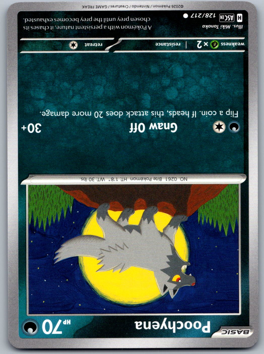 Poochyena 128/217 Ascended Heroes Pokemon