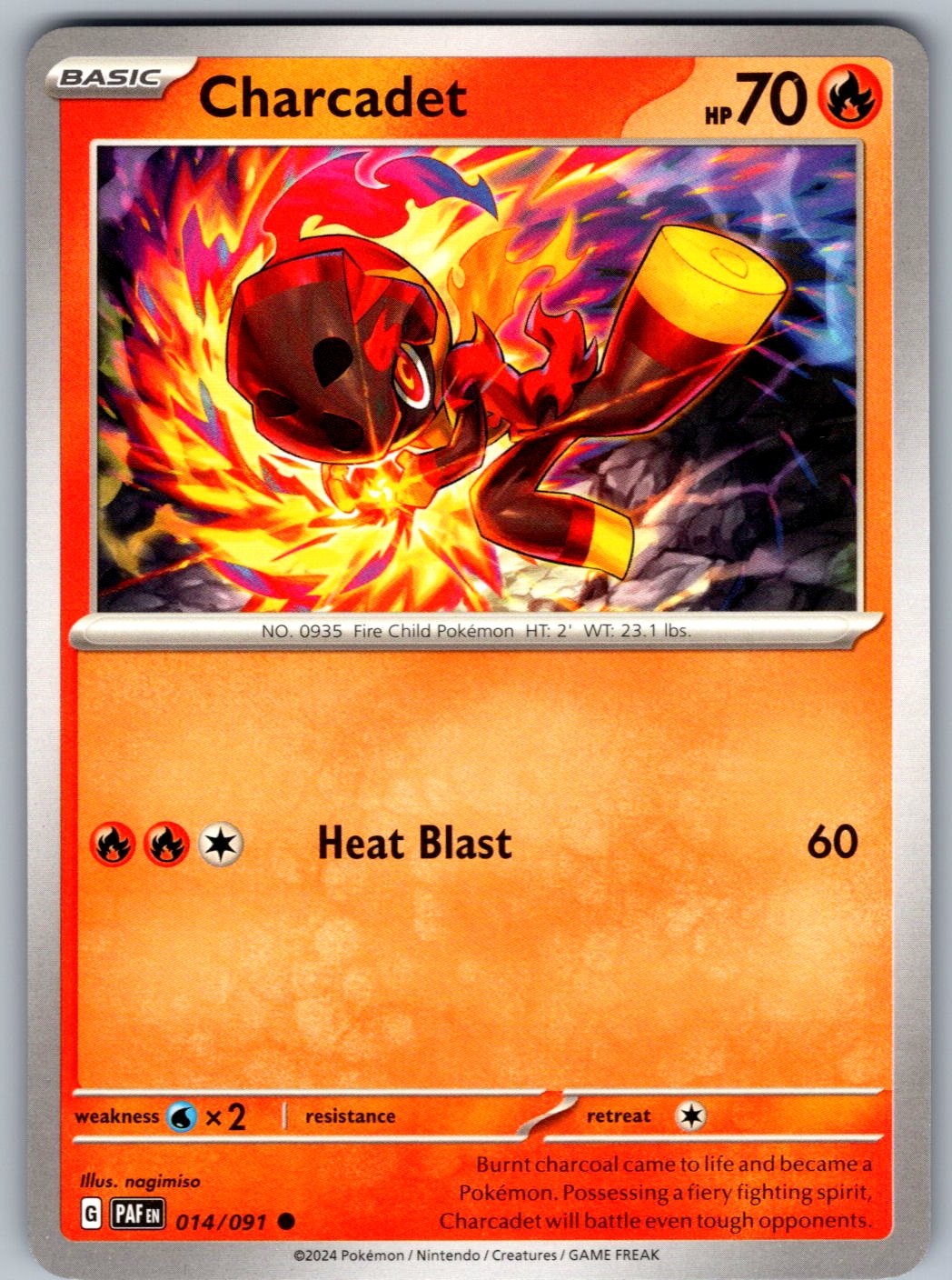 Charcadet 014/091 Paldean Fates Pokemon