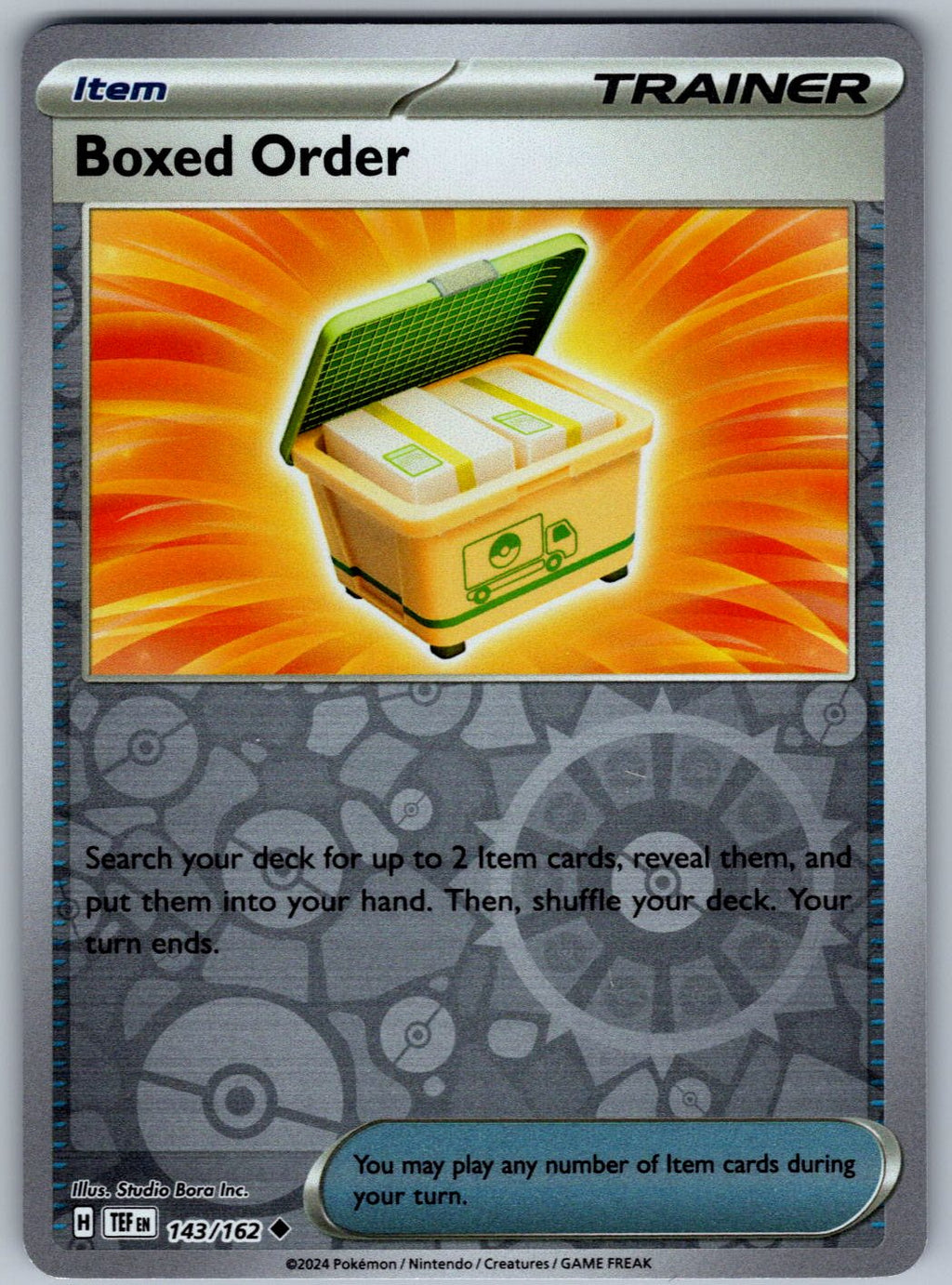 Boxed Order 143/162 Temporal Forces Pokemon Reverse Holo