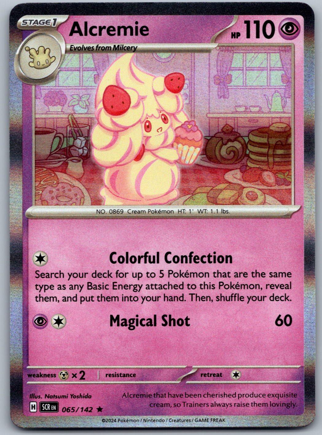 Alcremie 65/142 Stellar Crown Pokemon Holo