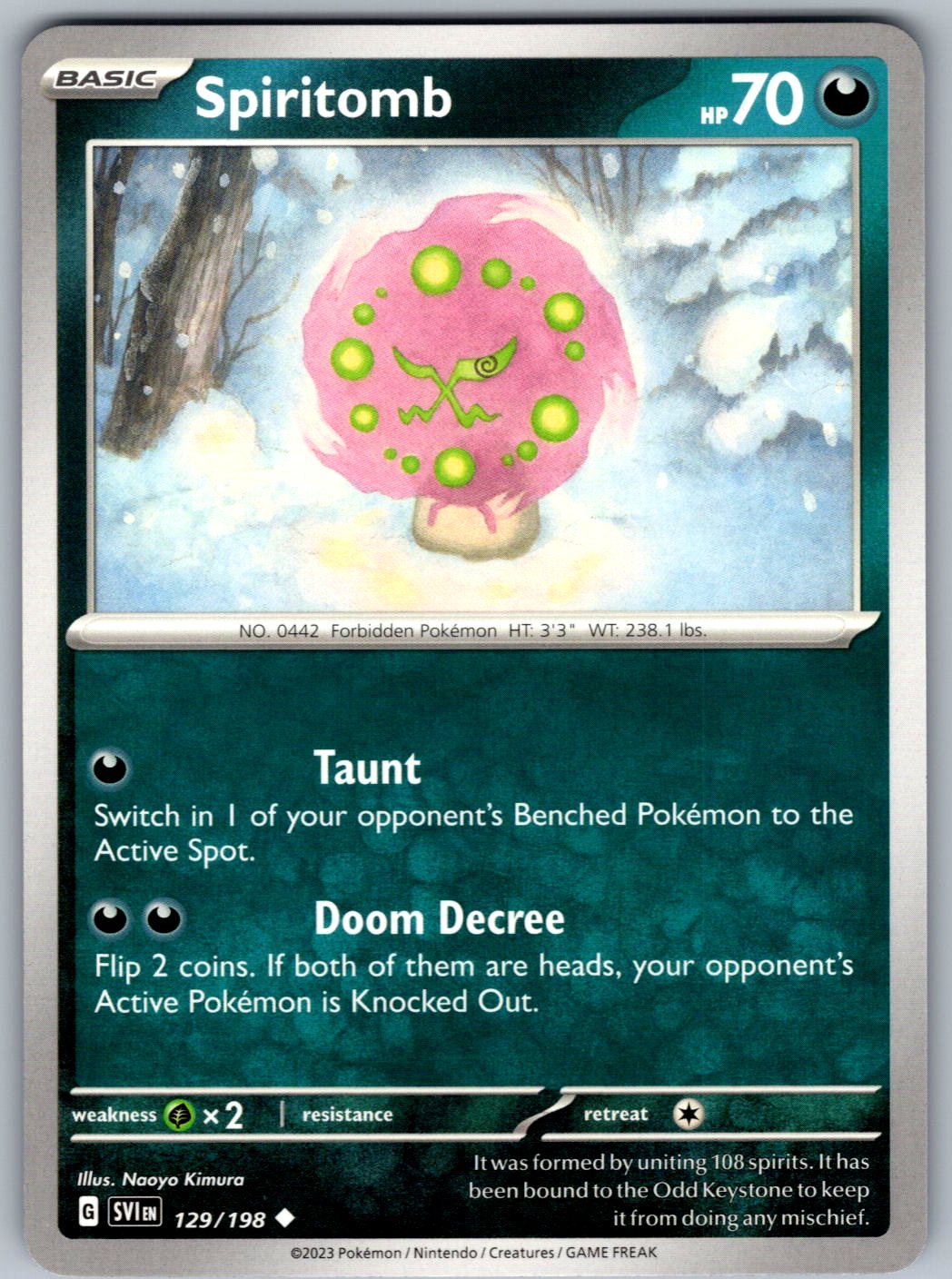 Spiritomb 129/198 Scarlet & Violet Pokemon
