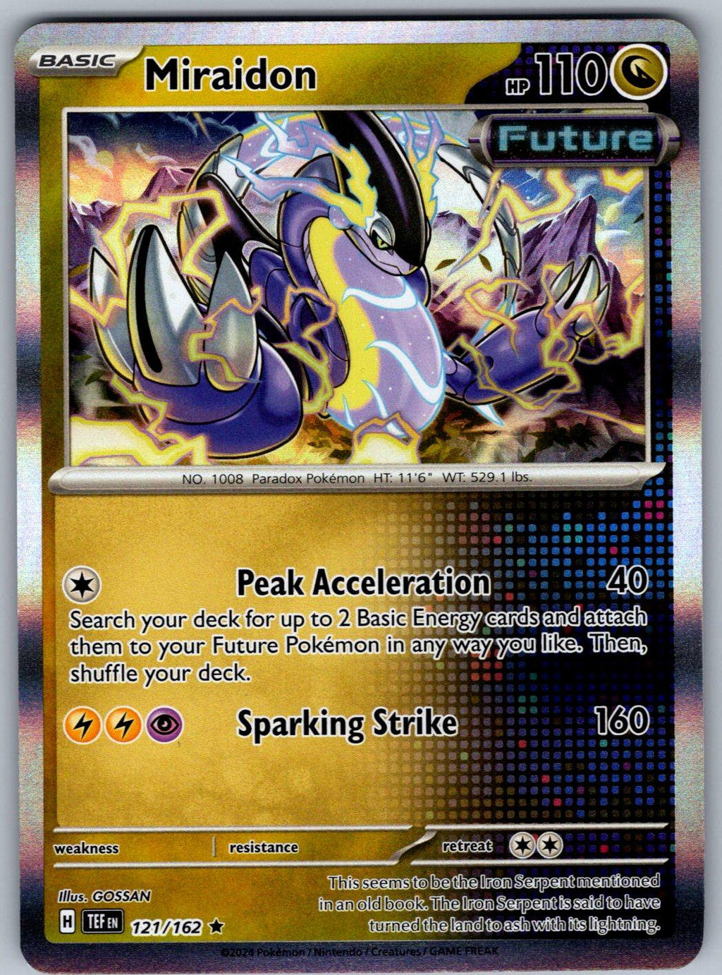 Miraidon (Cosmos Holo) (Best Buy) 121/162 Miscellaneous Cards & Products Pokemon