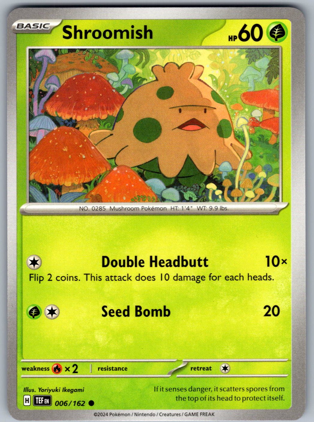 Shroomish 006/162 Temporal Forces Pokemon