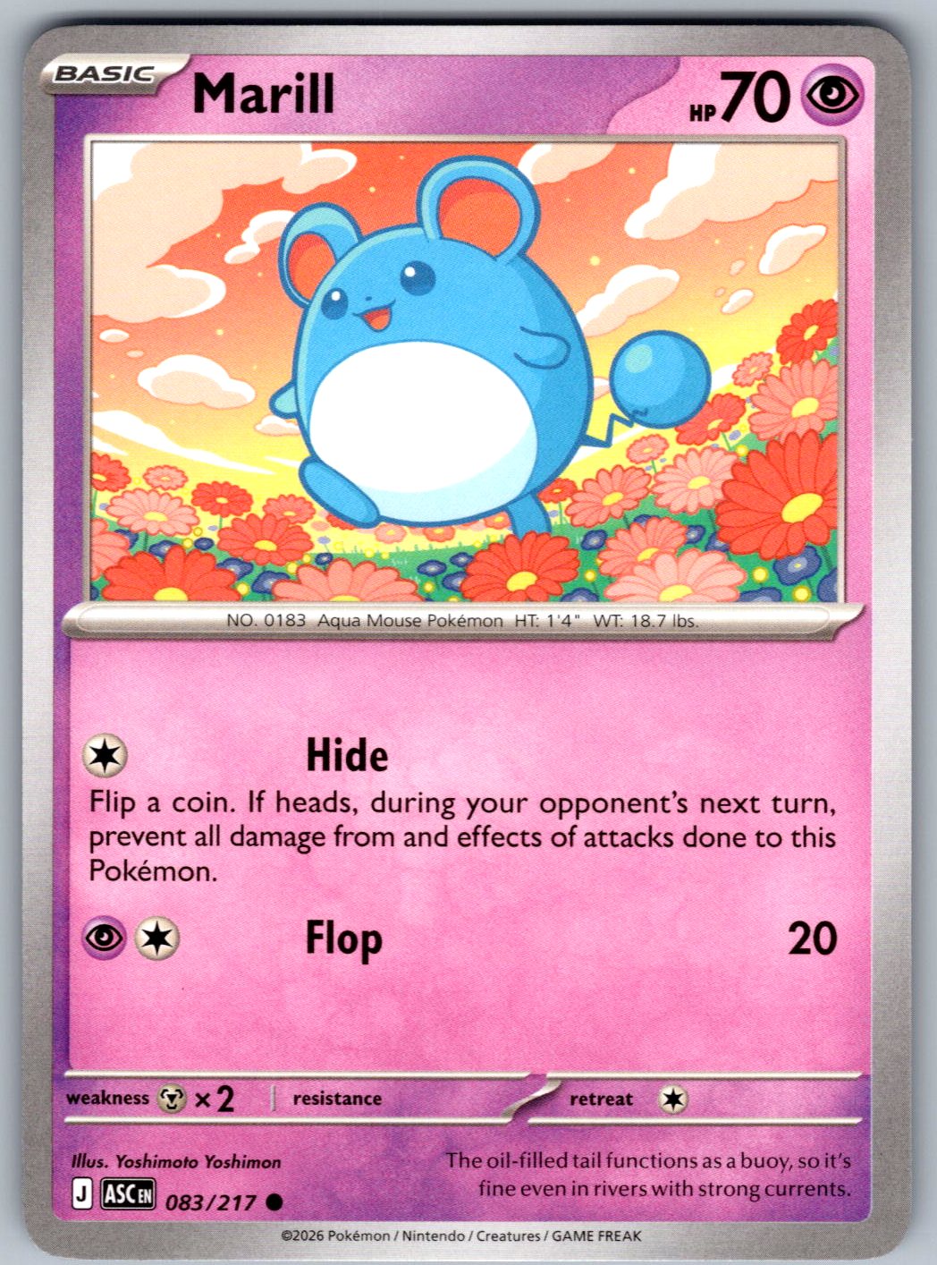 Marill 083/217 Ascended Heroes Pokemon