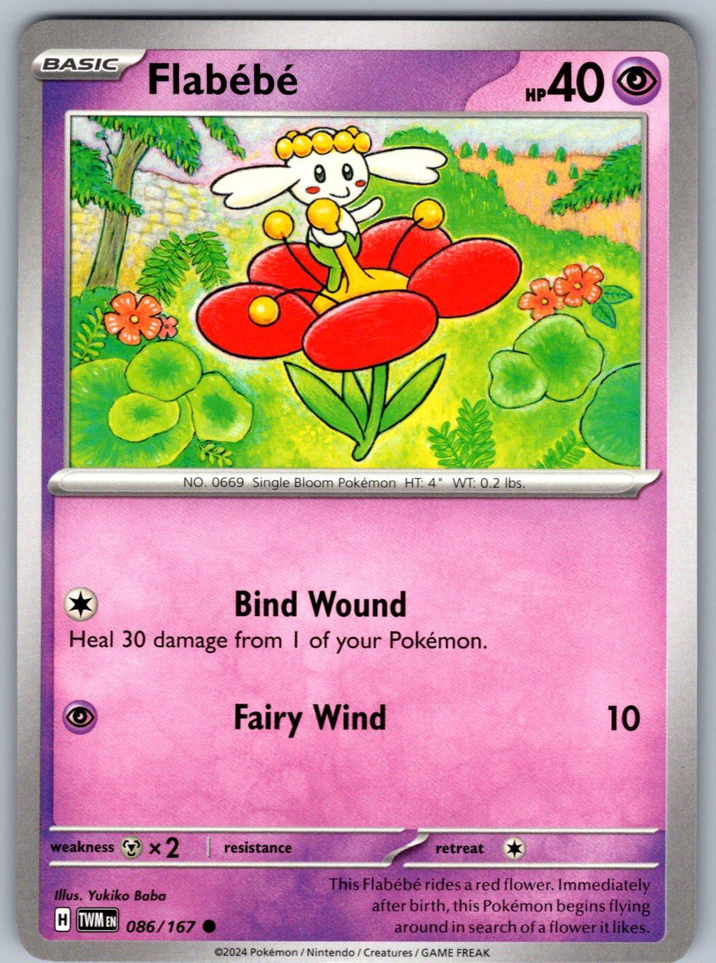 Flabebe 086/167 Twilight Masquerade Pokemon