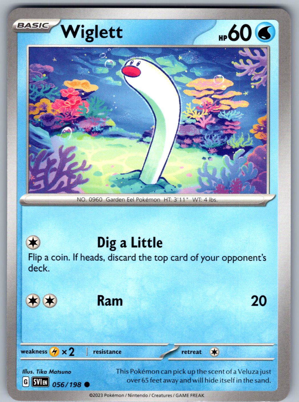 Wiglett 056/198 Scarlet & Violet Pokemon