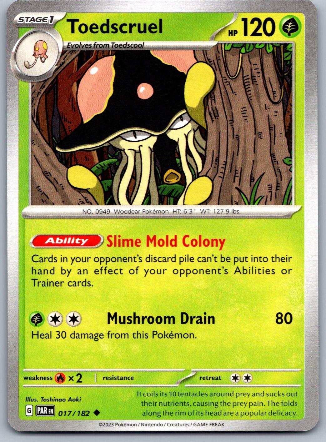 Toedscruel 017/182 Paradox Rift Pokemon