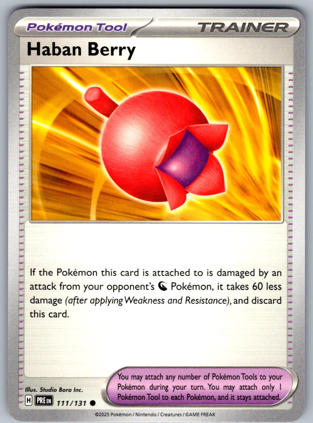 Haban Berry 111/131 Prismatic Evolutions Pokemon