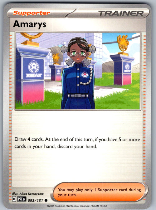 Amarys 093/131 Prismatic Evolutions Pokemon