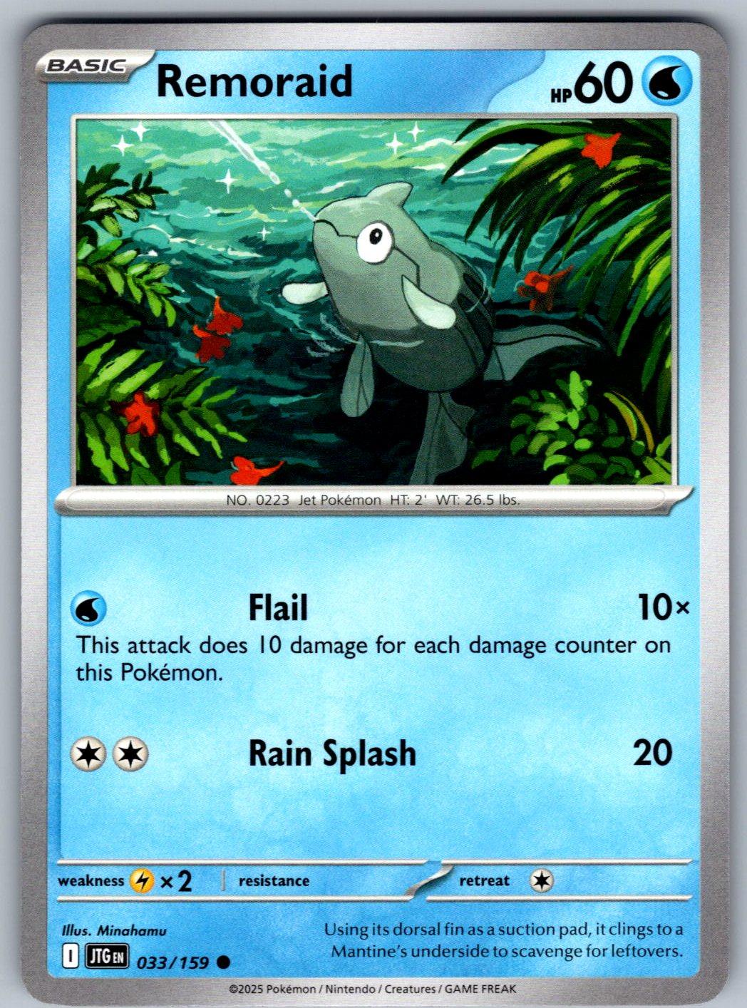 Remoraid 033/159 Journey Together Pokemon