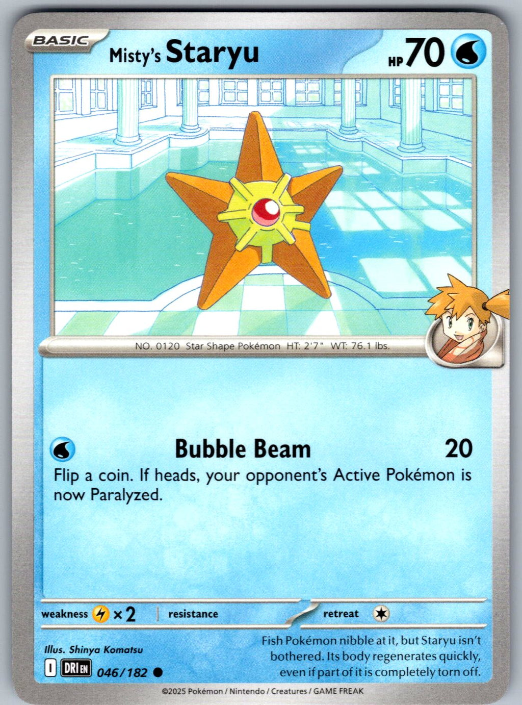 Misty's Staryu 046/182 Destined Rivals Pokemon