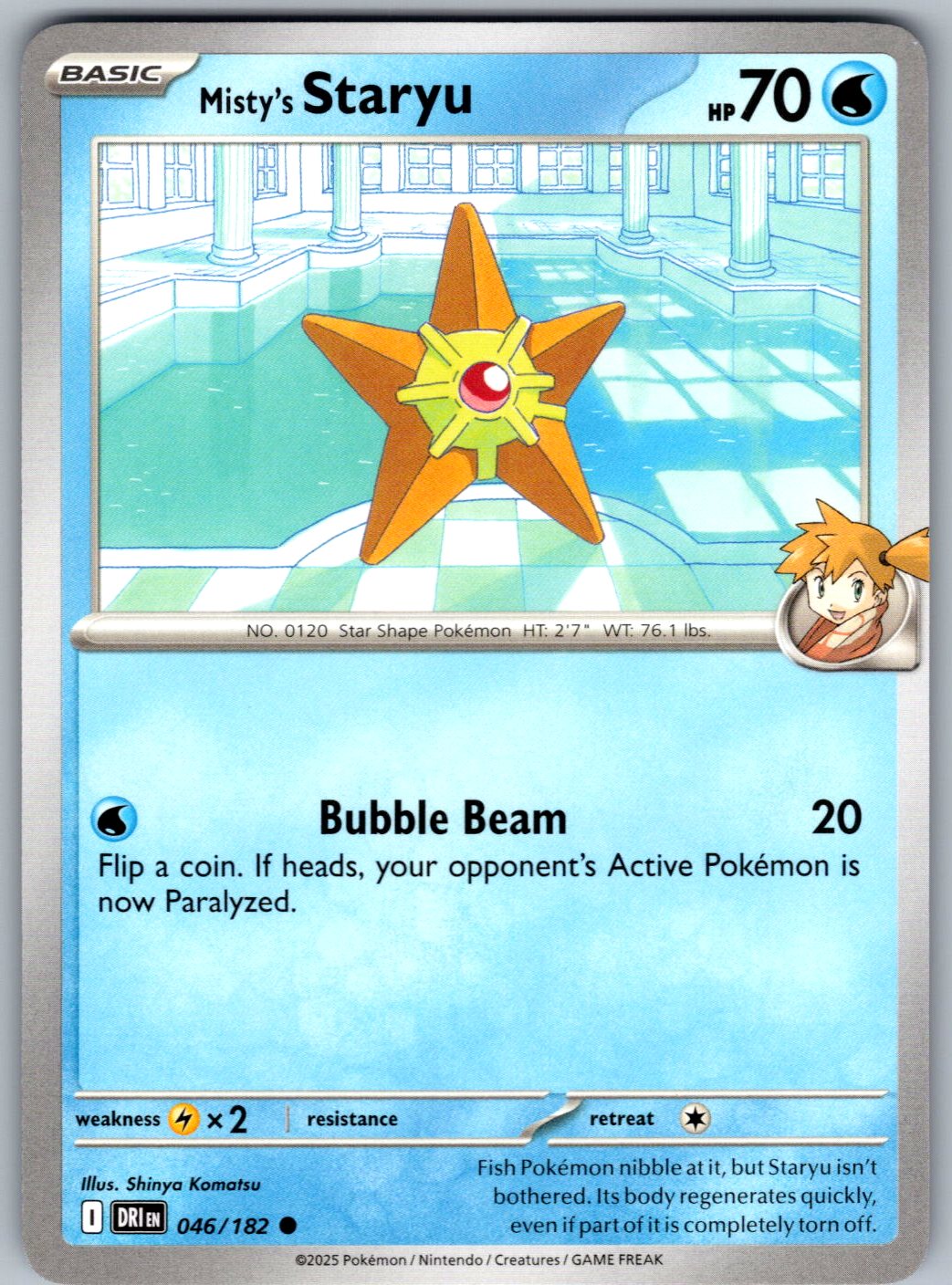 Misty's Staryu 046/182 Destined Rivals Pokemon