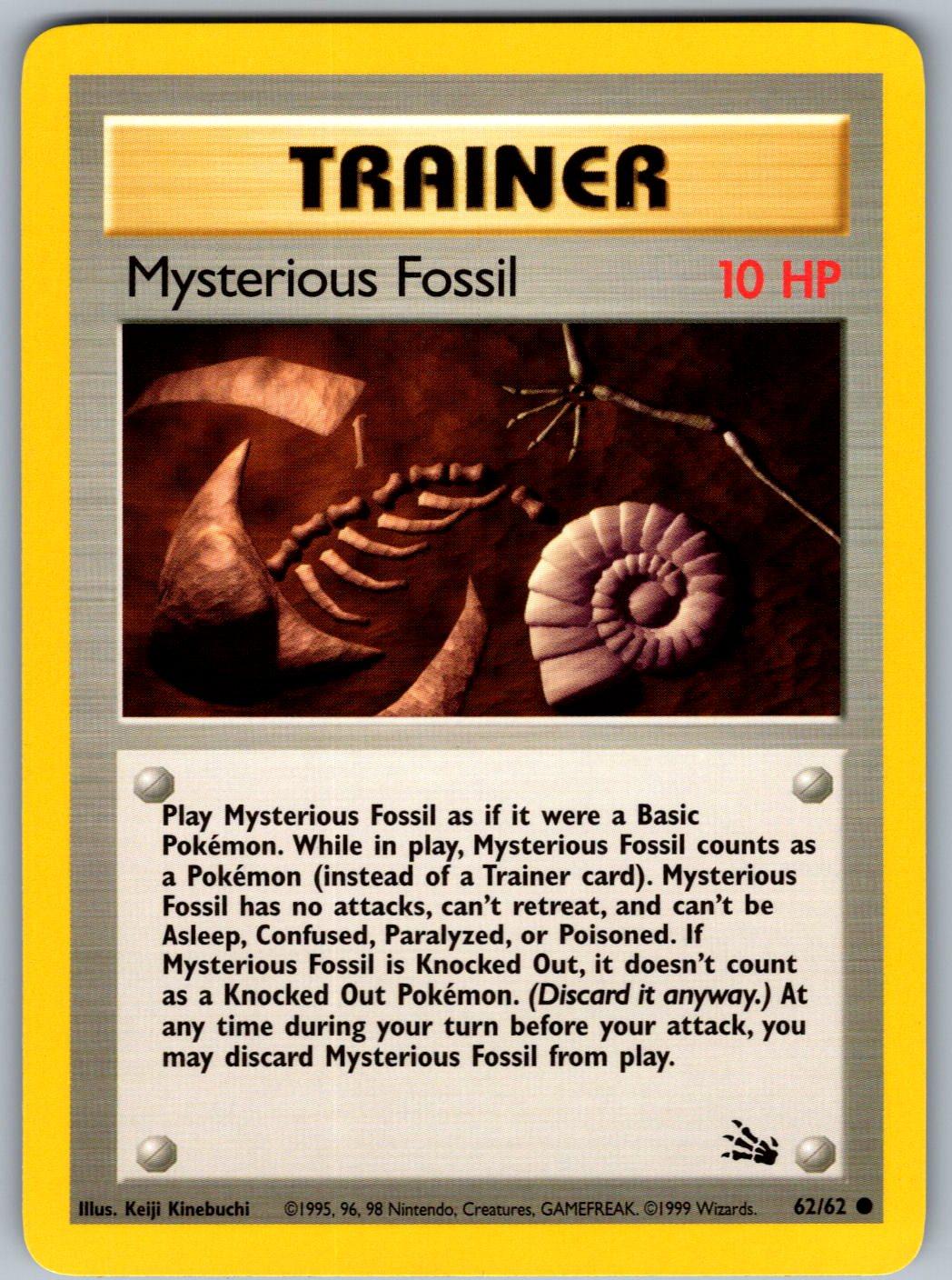 Mysterious Fossil 62/62 Fossil Pokemon Unlimited