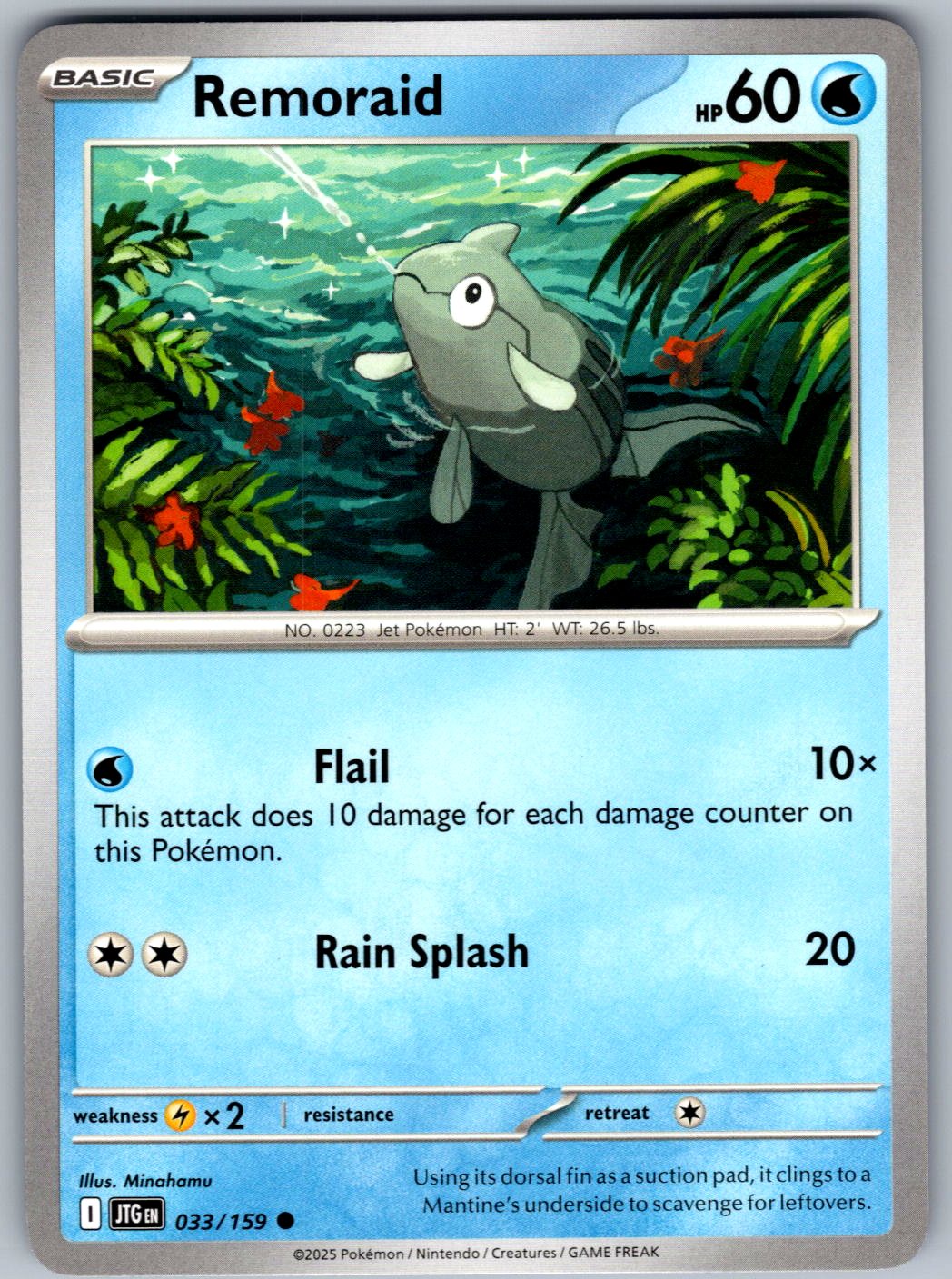 Remoraid 033/159 Journey Together Pokemon