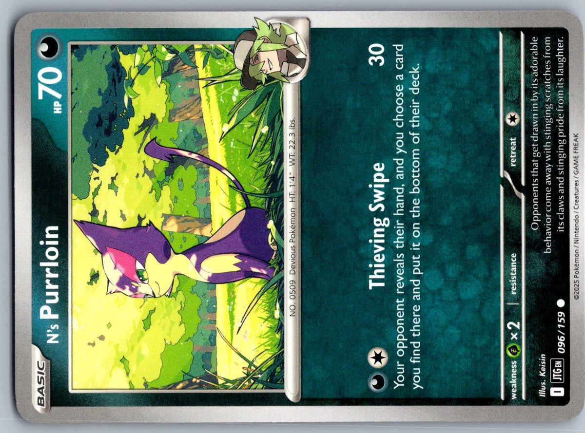 N's Purrloin 096/159 Journey Together Pokemon
