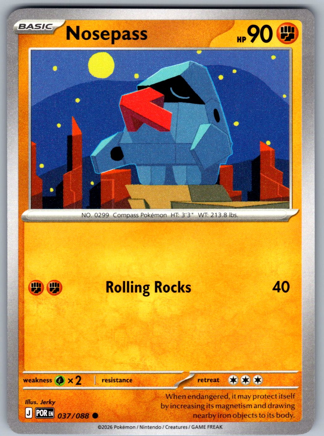 Nosepass 037/088 Perfect Order Pokemon