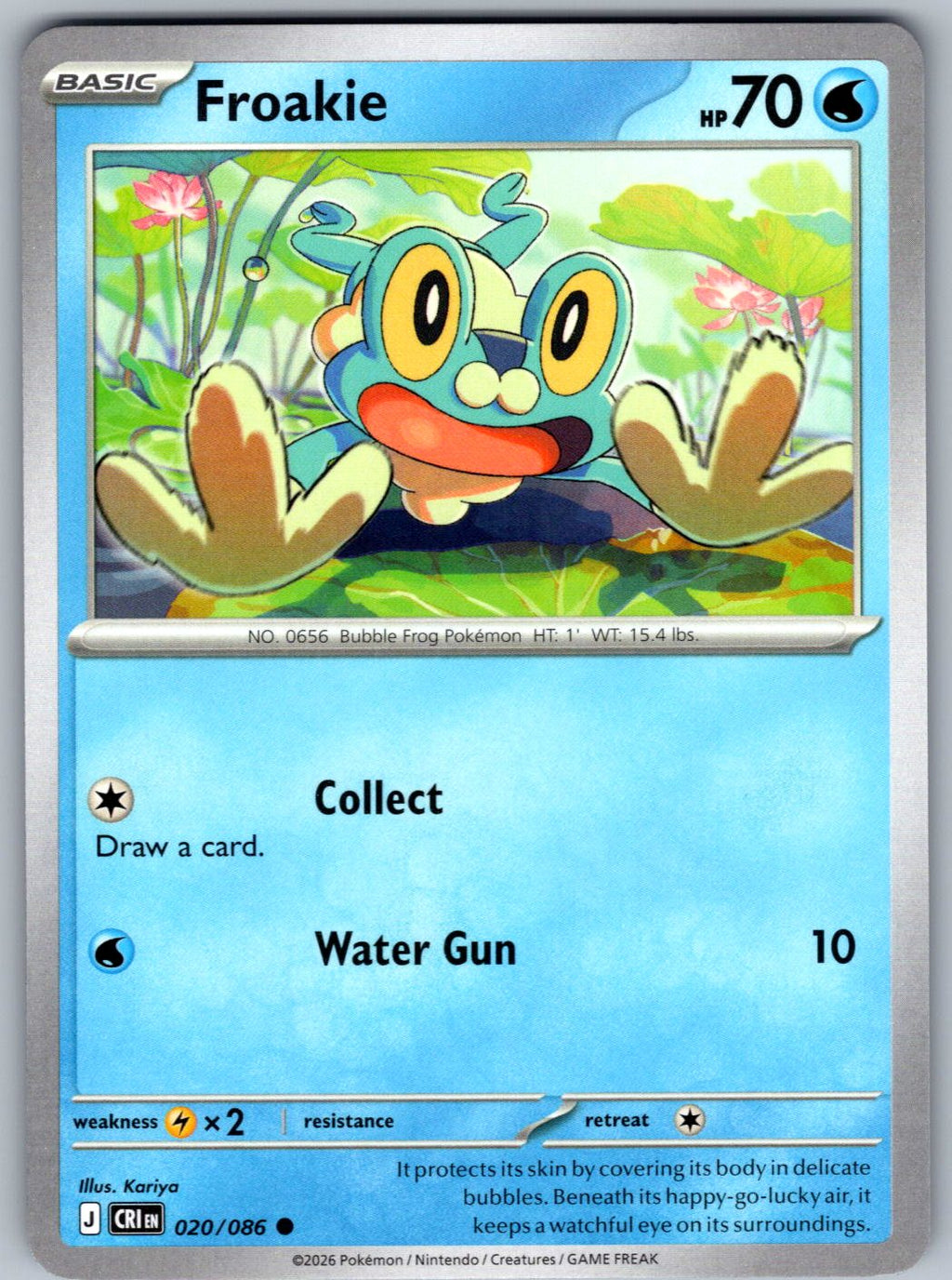 Froakie 020/086 Chaos Rising Pokemon
