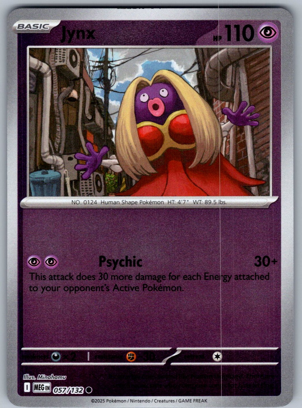 Jynx 057/132 Mega Evolution Pokemon Reverse Holo