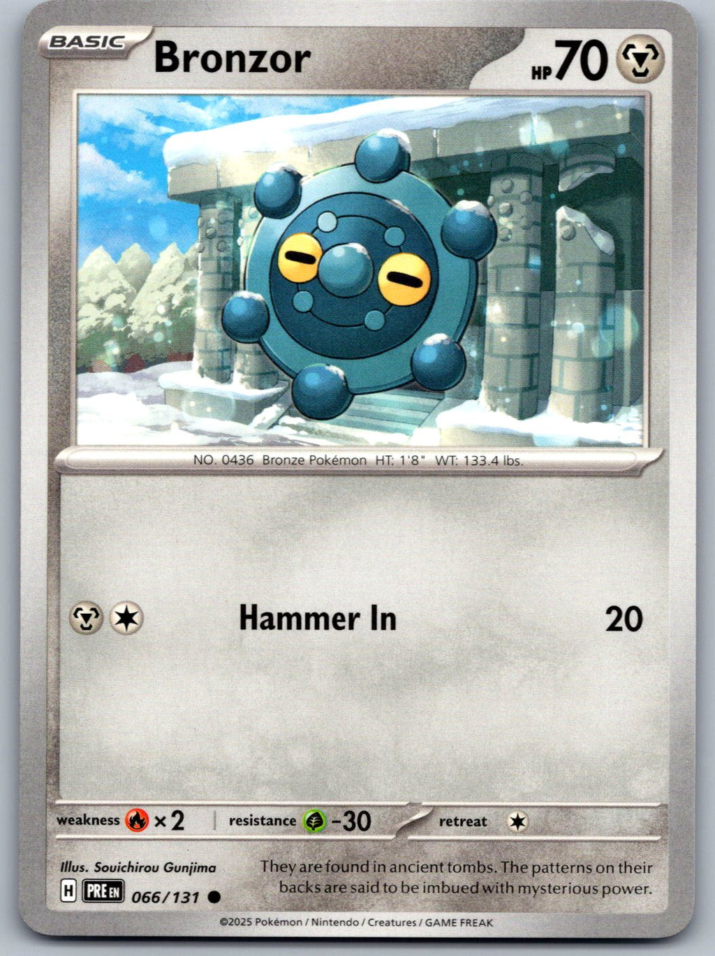 Bronzor 066/131 Prismatic Evolutions Pokemon