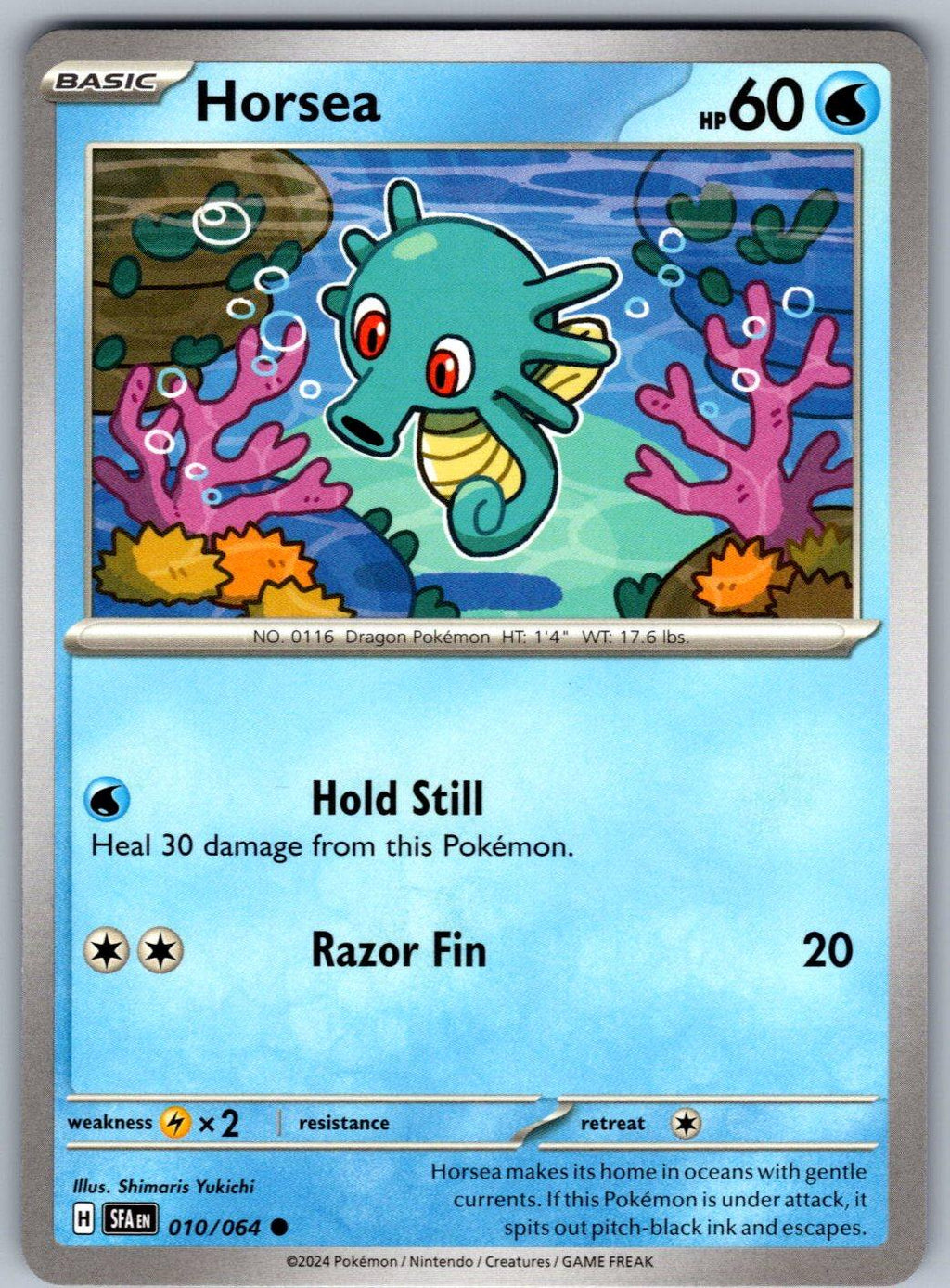 Horsea 010/064 Shrouded Fable Pokemon