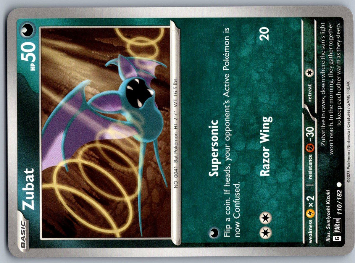 Zubat 110/182 Paradox Rift Pokemon