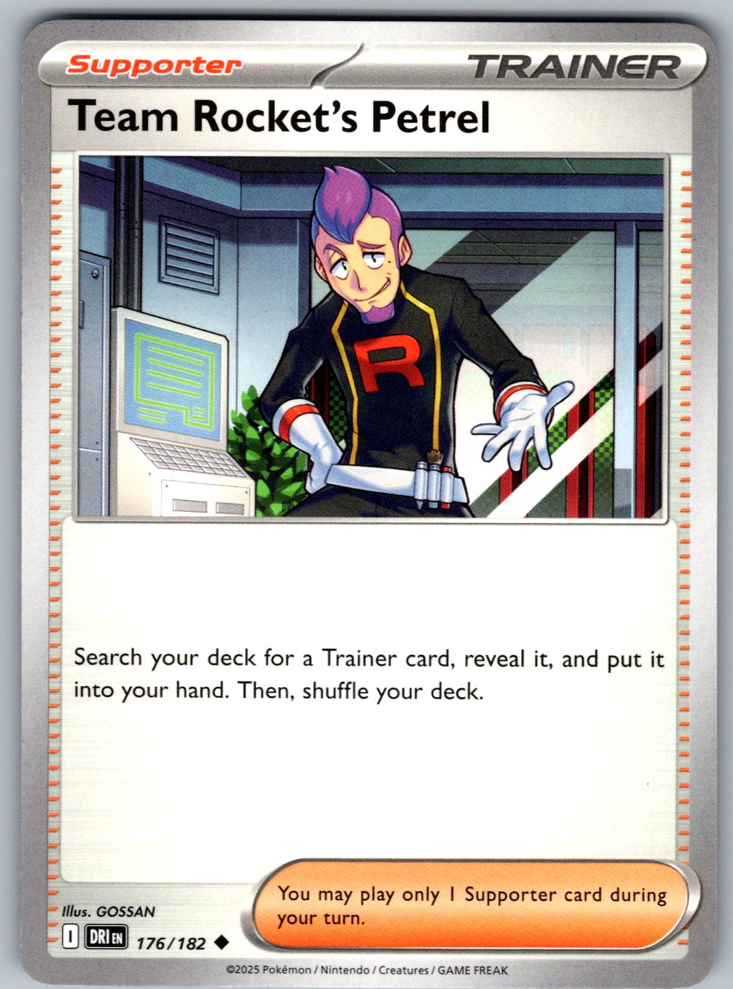 Team Rocket's Petrel 176/182 Destined Rivals Pokemon