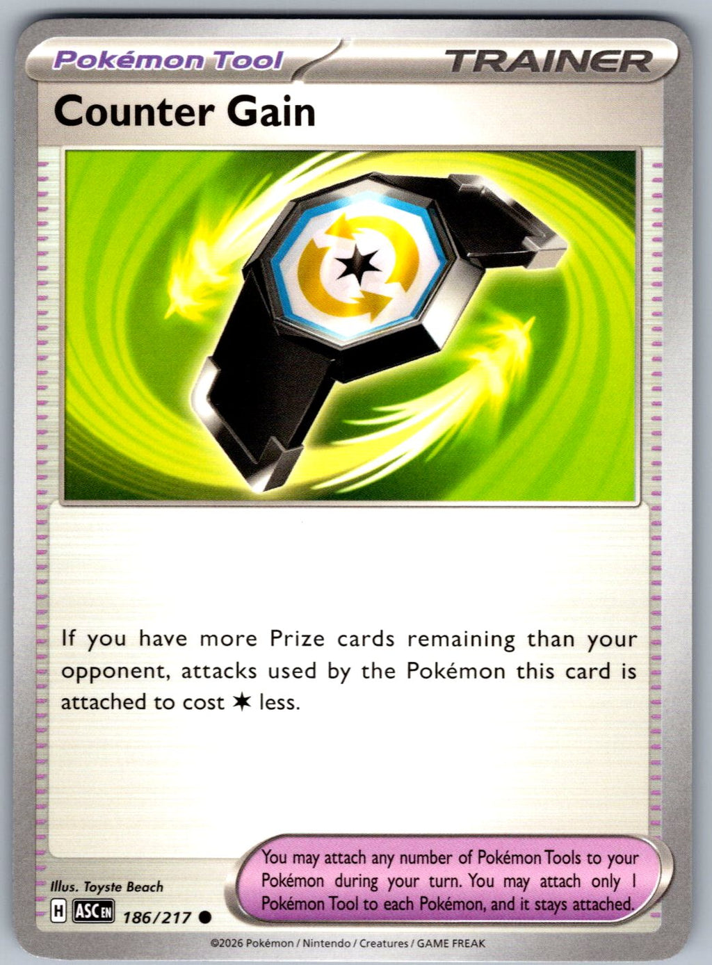 Counter Gain 186/217 Ascended Heroes Pokemon