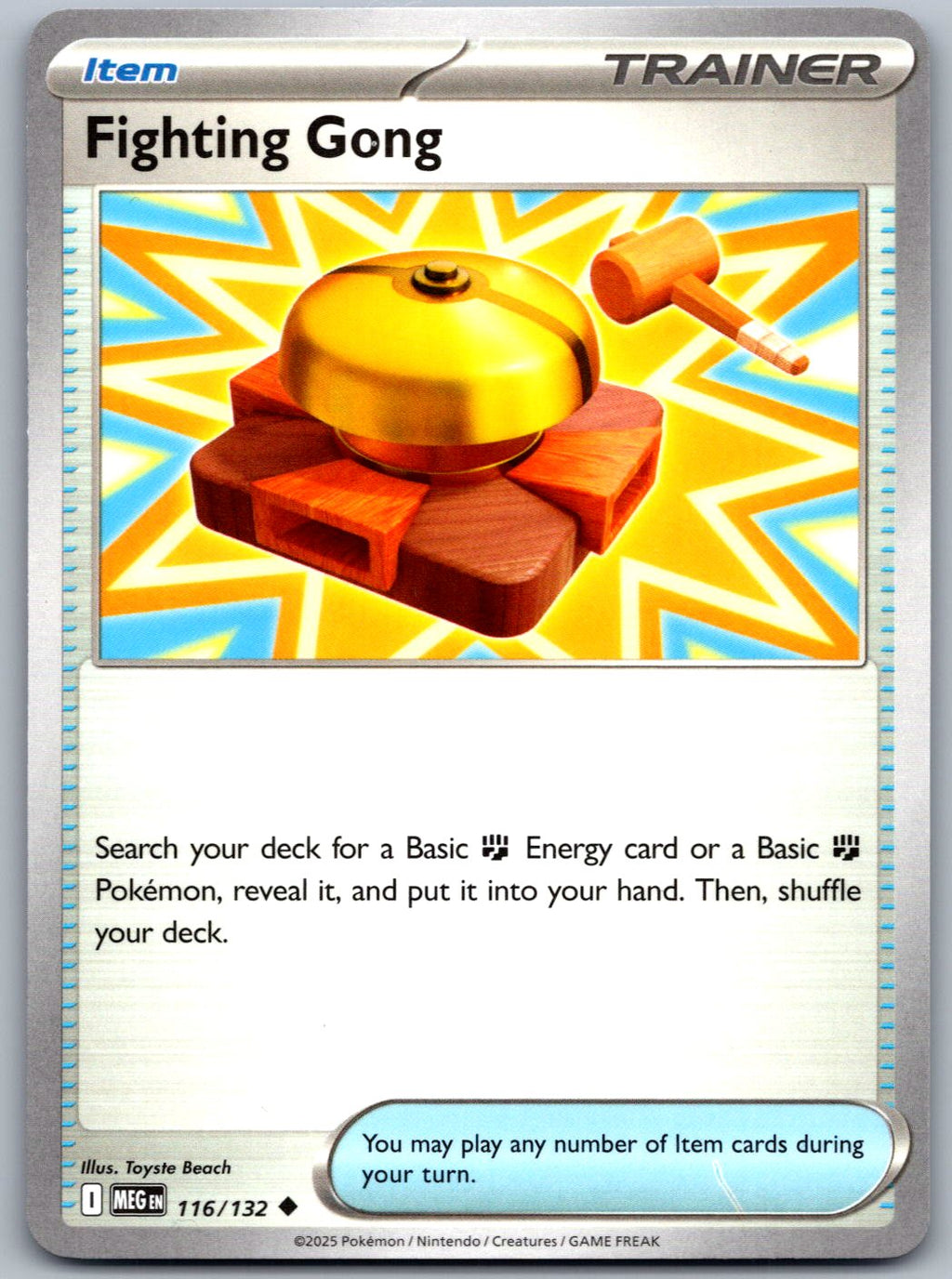 Fighting Gong 116/132 Mega Evolution Pokemon