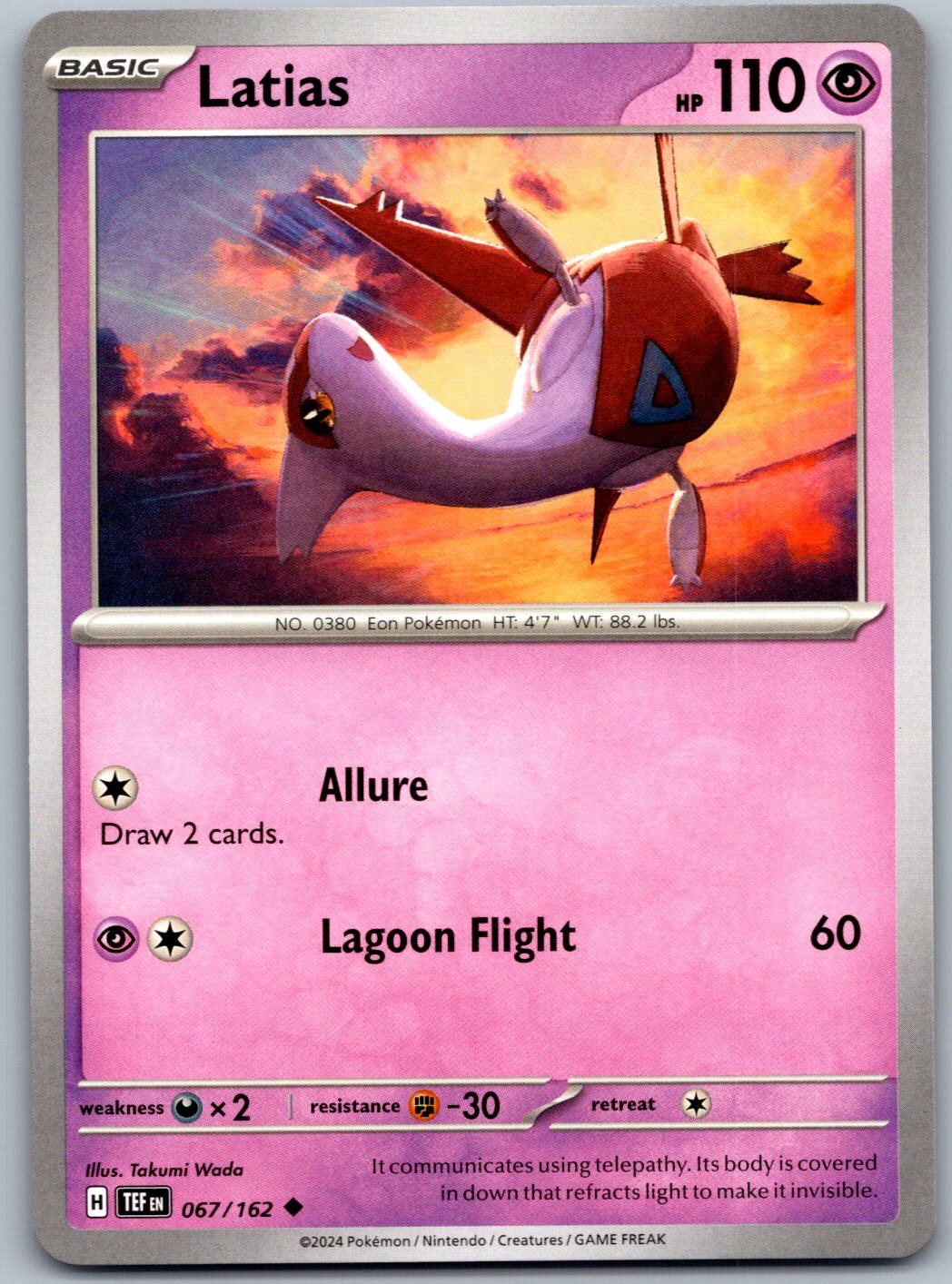 Latias 067/162 Temporal Forces Pokemon