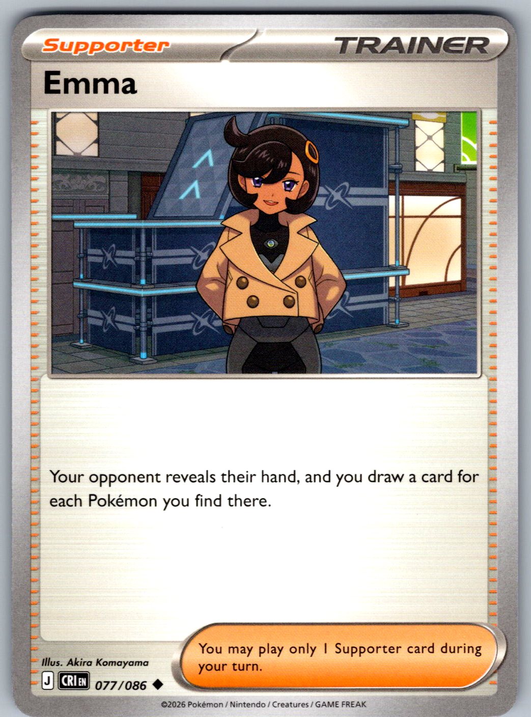 Emma 077/086 Chaos Rising Pokemon