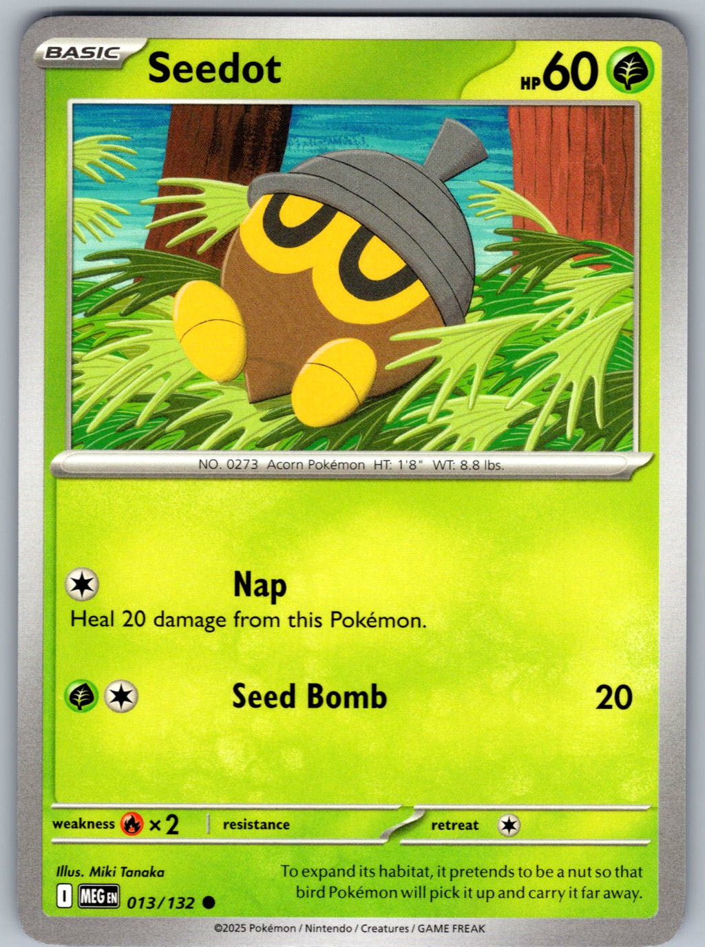 Seedot 013/132 Mega Evolution Pokemon