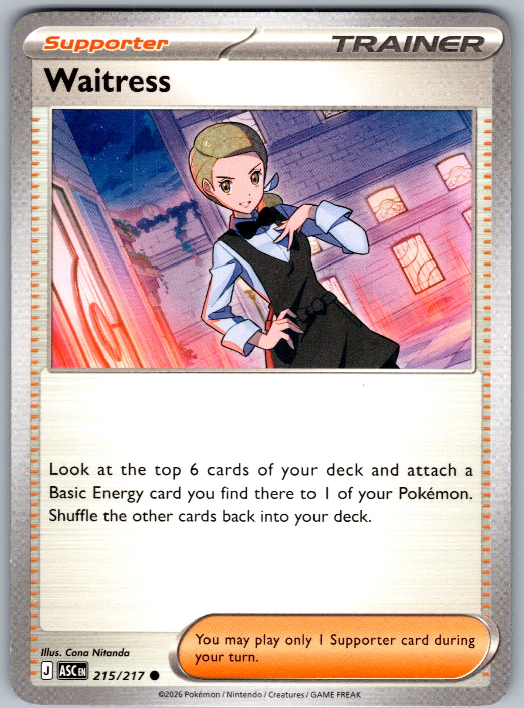Waitress 215/217 Ascended Heroes Pokemon