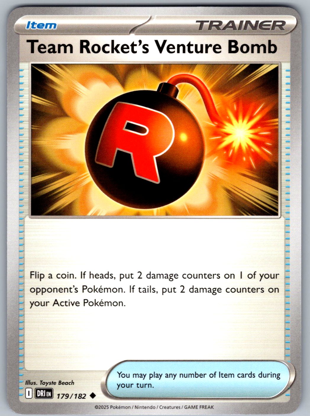 Team Rocket's Venture Bomb 179/182 Destined Rivals Pokemon