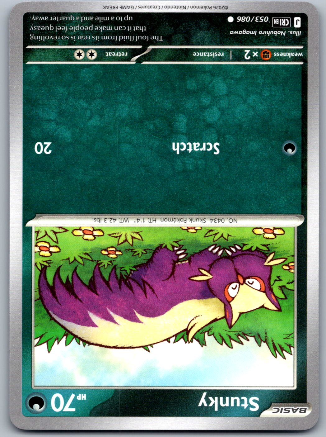 Stunky 053/086 Chaos Rising Pokemon
