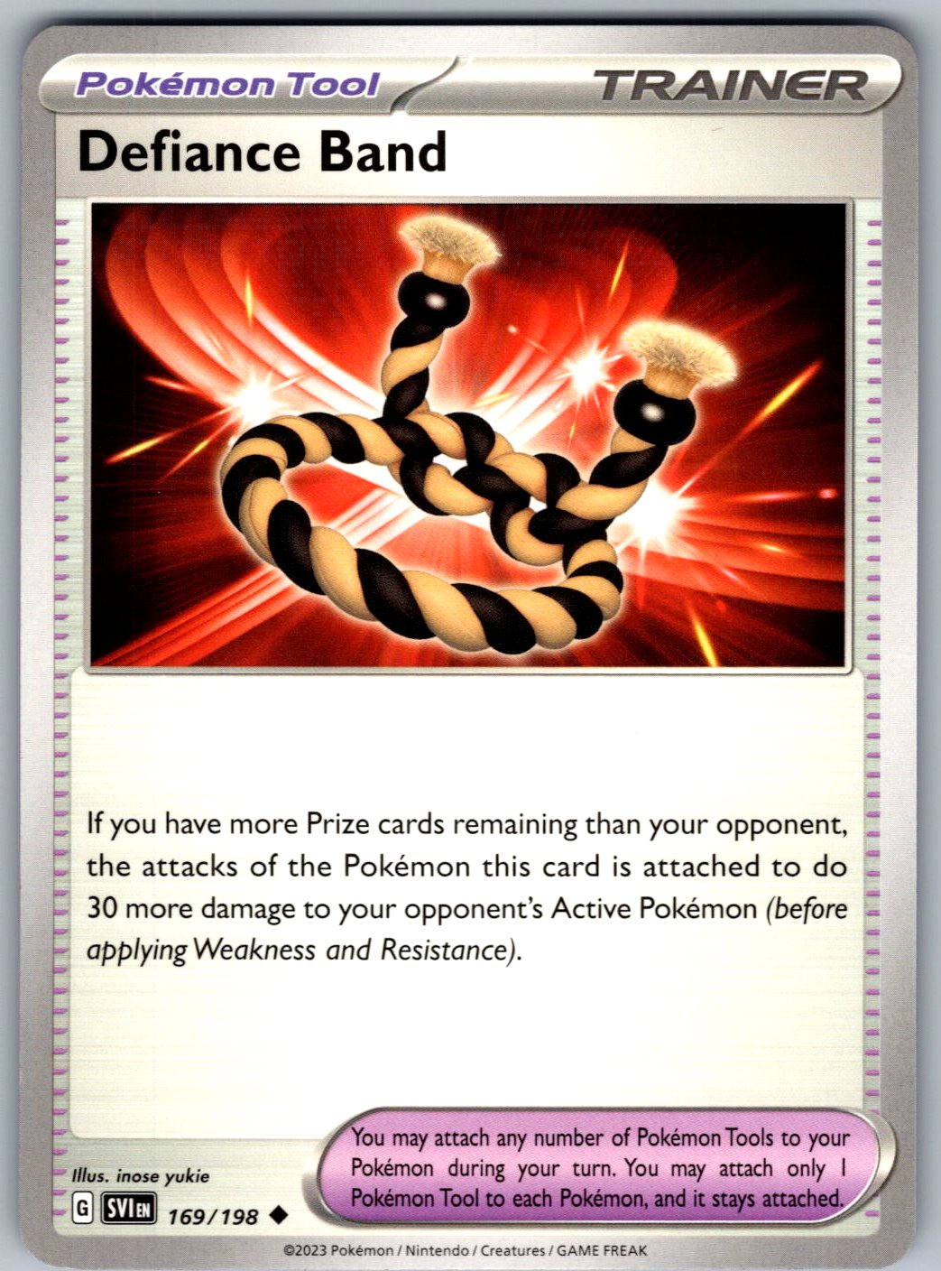 Defiance Band 169/198 Scarlet & Violet Pokemon