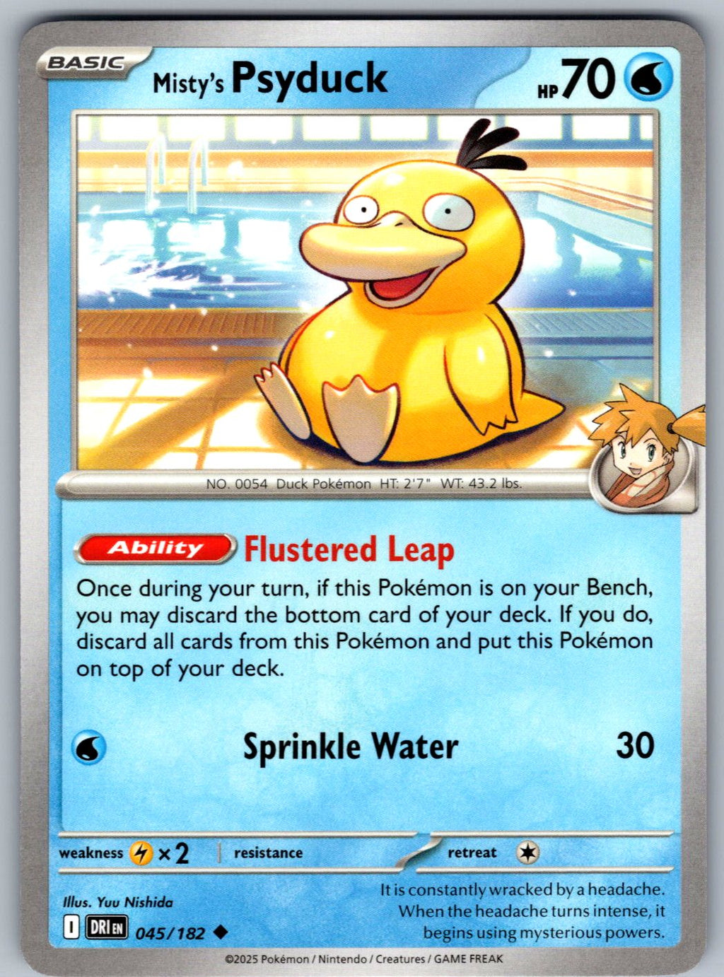 Misty's Psyduck 045/182 Destined Rivals Pokemon