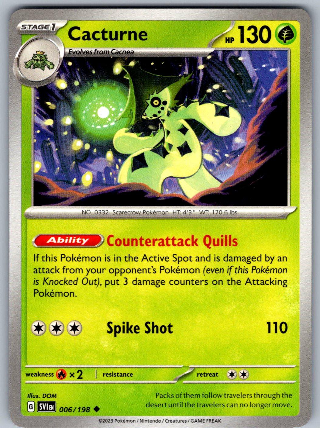 Cacturne 006/198 Scarlet & Violet Pokemon