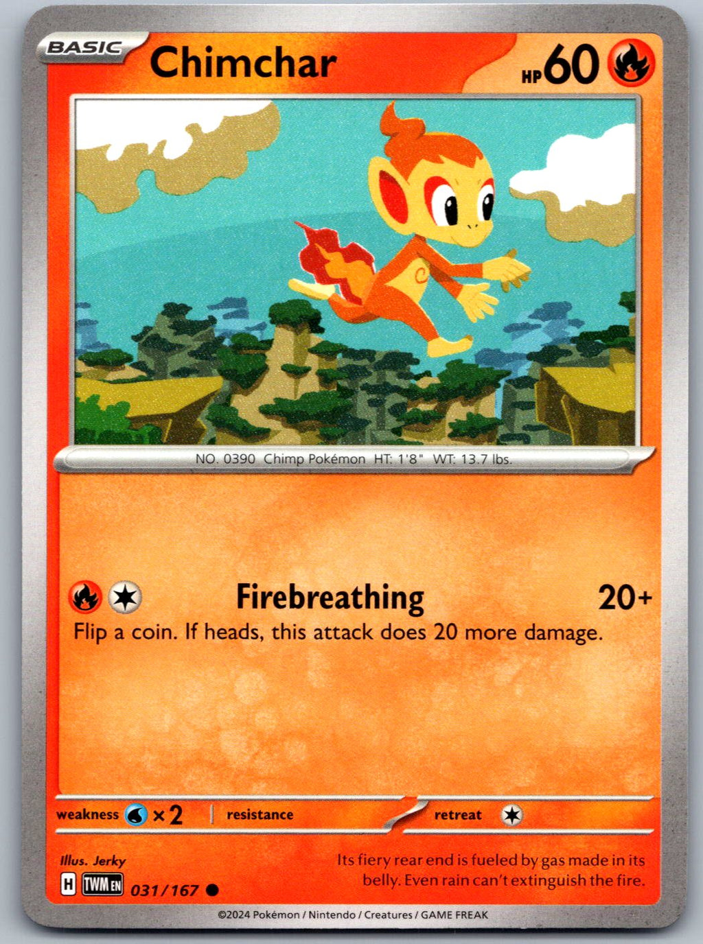 Chimchar 031/167 Twilight Masquerade Pokemon