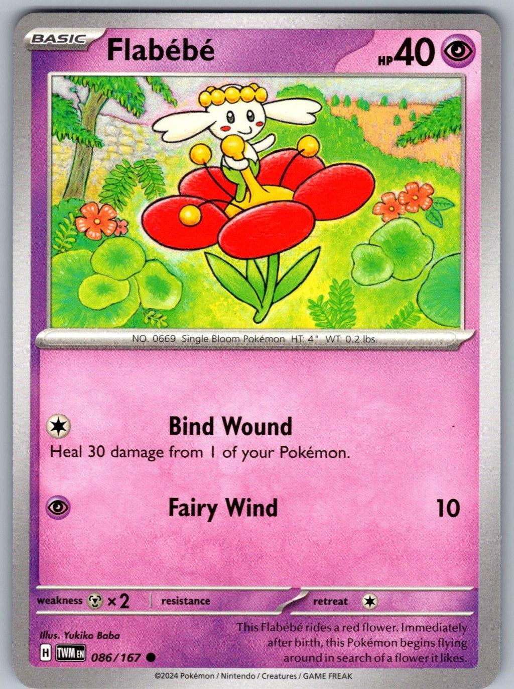 Flabebe 086/167 Twilight Masquerade Pokemon
