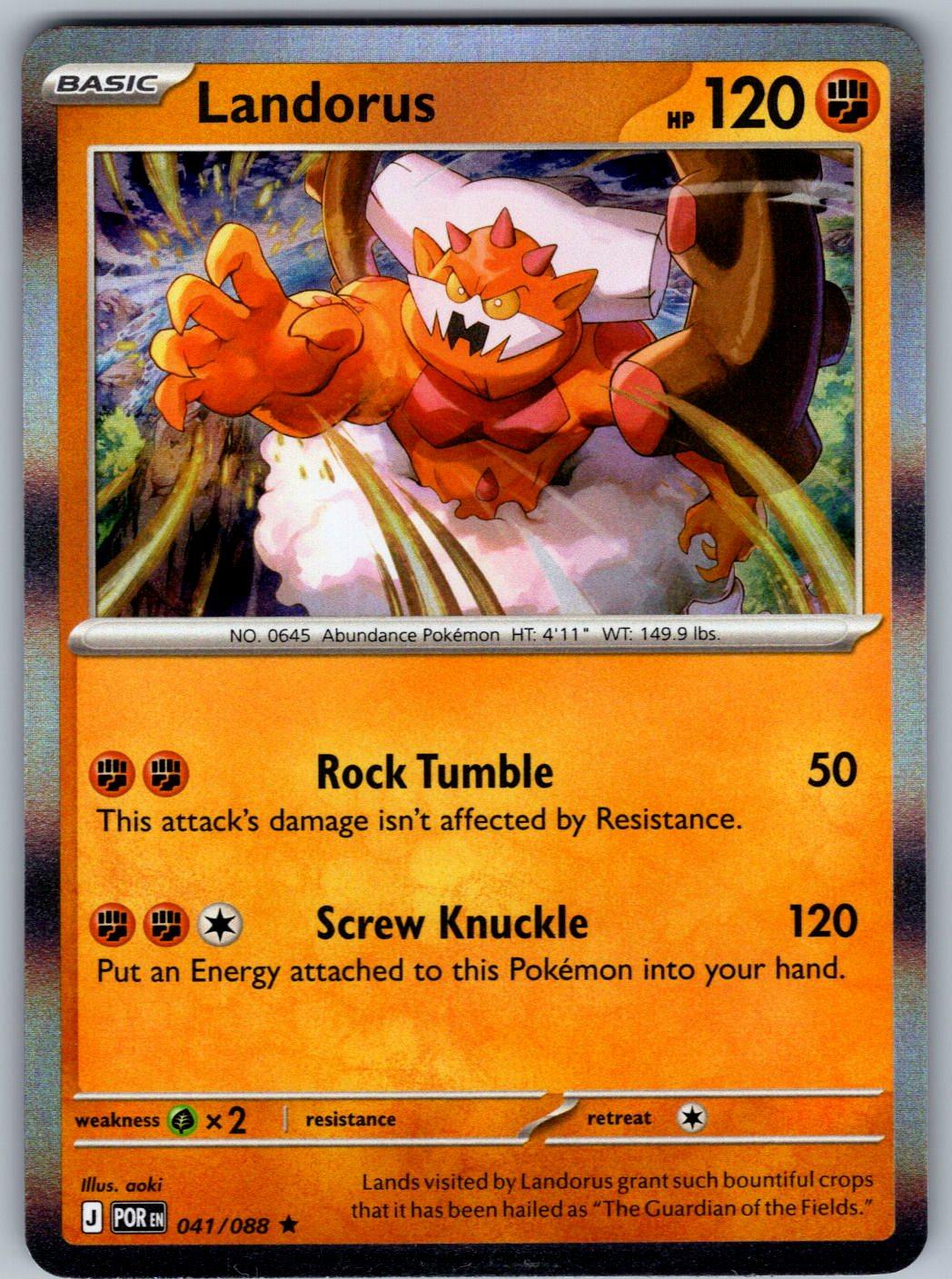 Landorus 041/088 Perfect Order Pokemon Holo