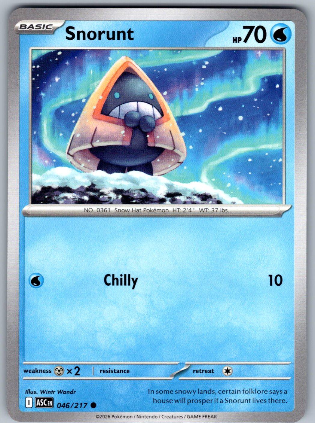 Snorunt 046/217 Ascended Heroes Pokemon