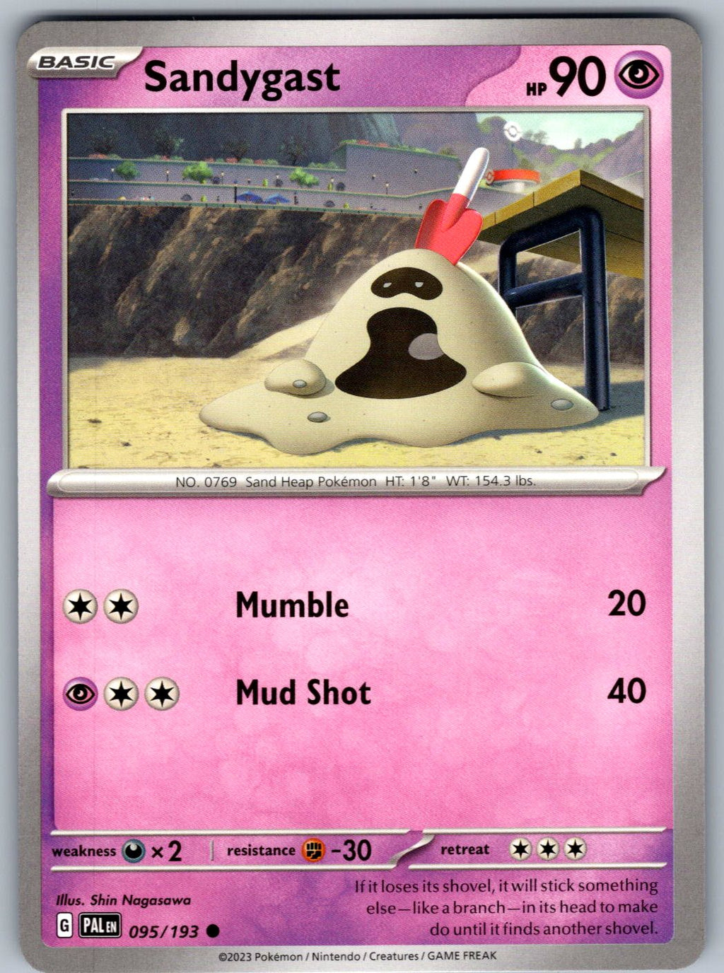 Sandygast 095/193 Paldea Evolved Pokemon