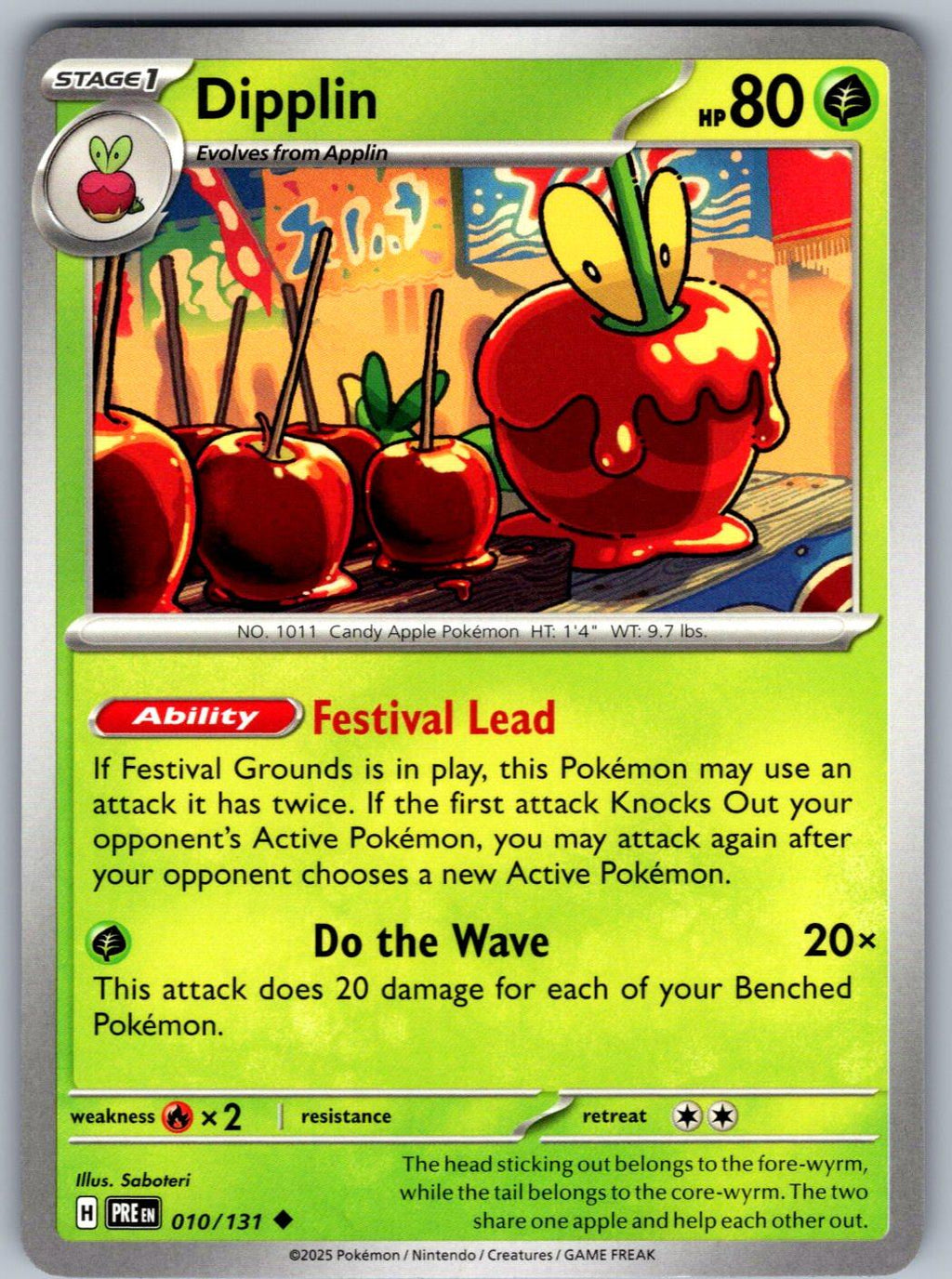 Dipplin 010/131 Prismatic Evolutions Pokemon
