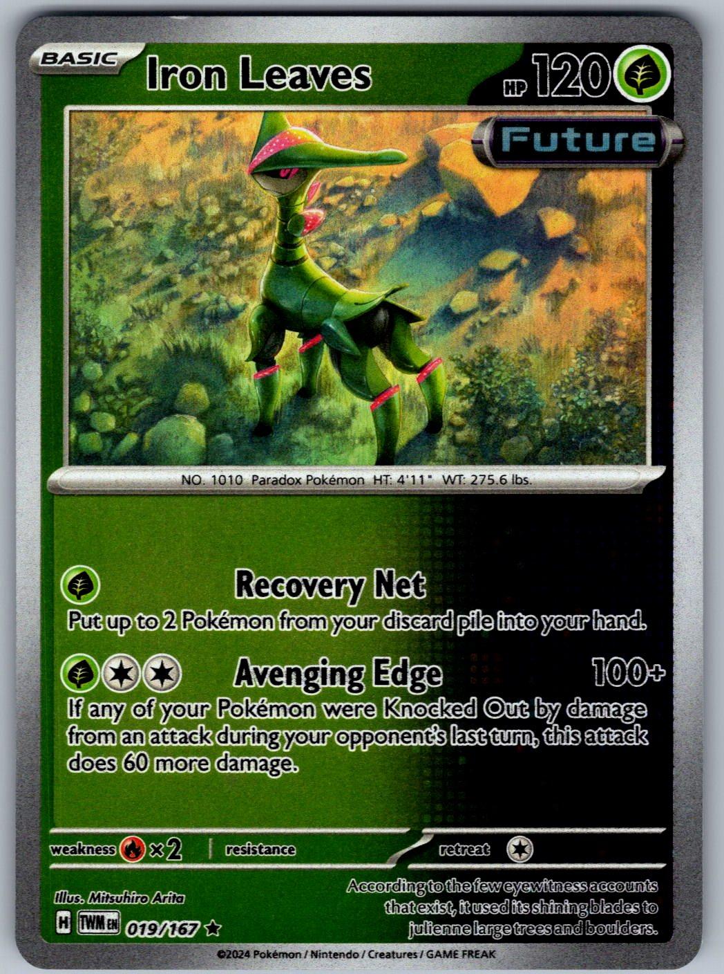 Iron Leaves 019/167 Twilight Masquerade Pokemon Holo