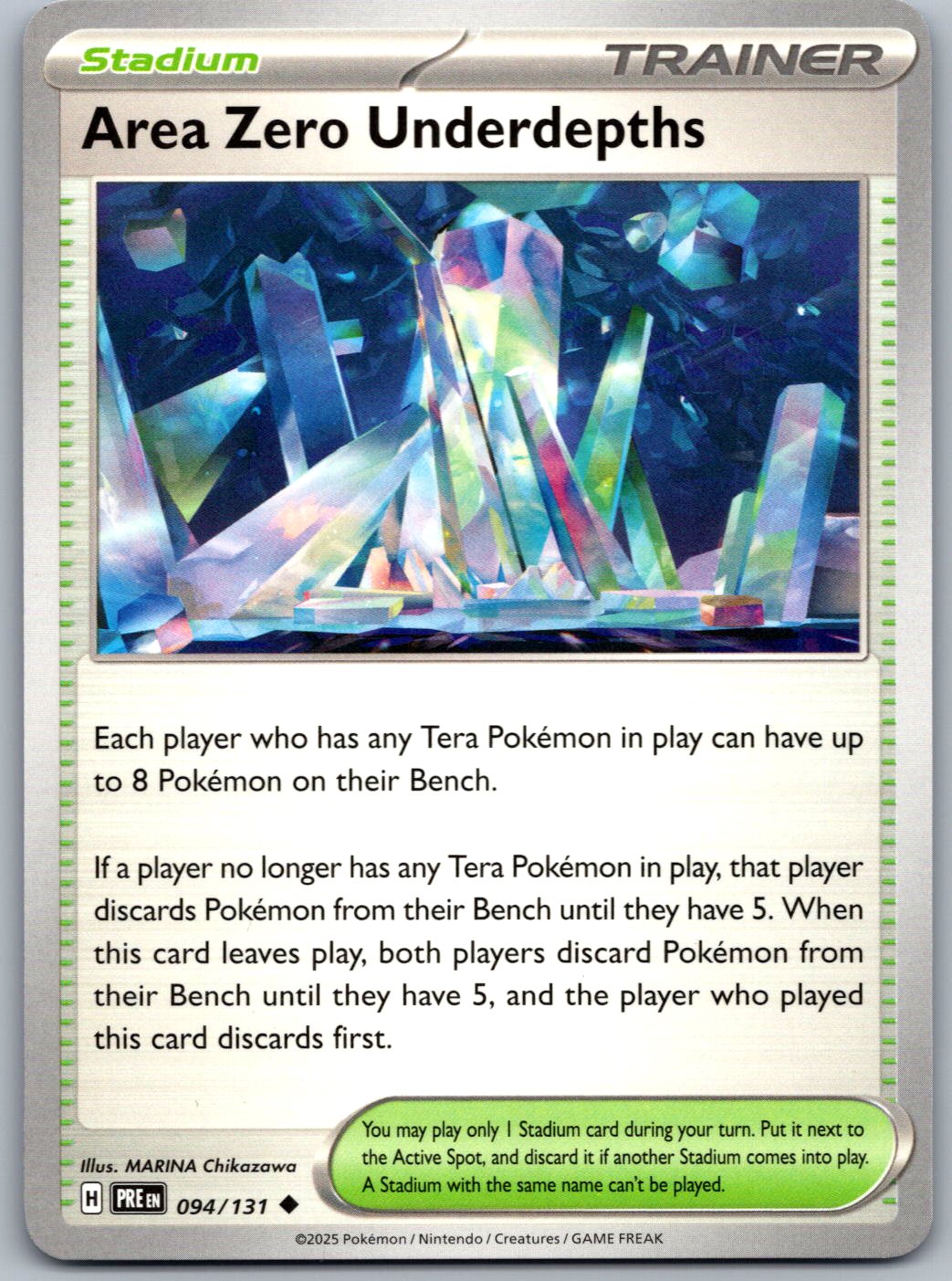 Area Zero Underdepths 094/131 Prismatic Evolutions Pokemon