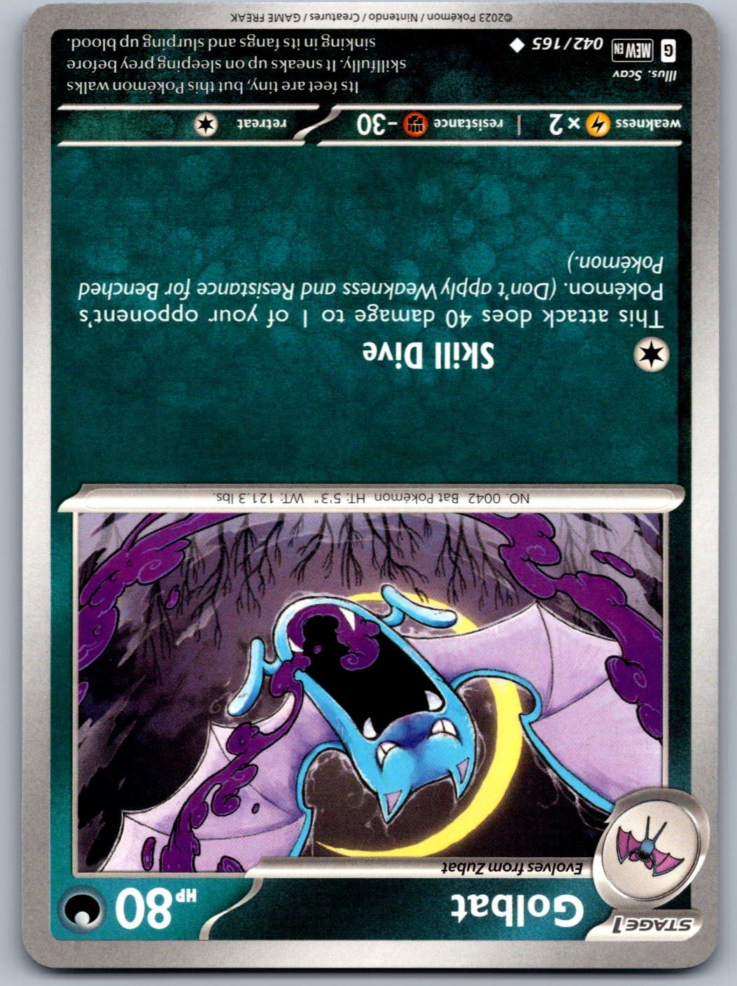 Golbat 042/165 151 Pokemon