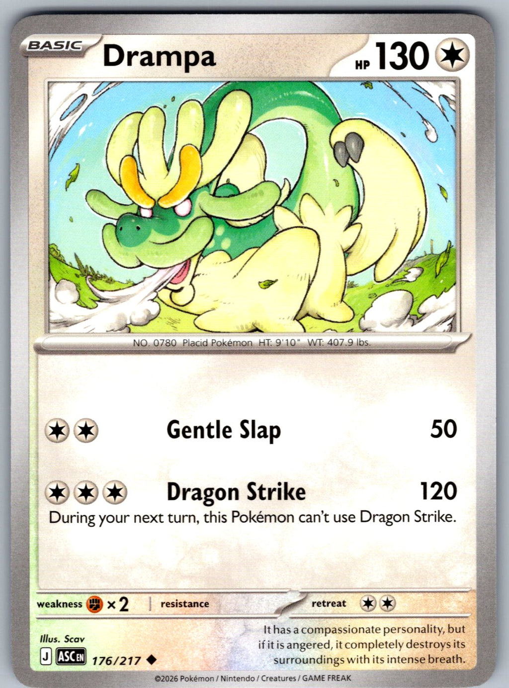 Drampa 176/217 Ascended Heroes Pokemon
